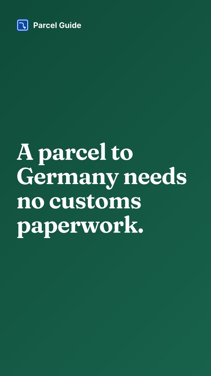 How to send a parcel to Germany: no customs, no paperwork