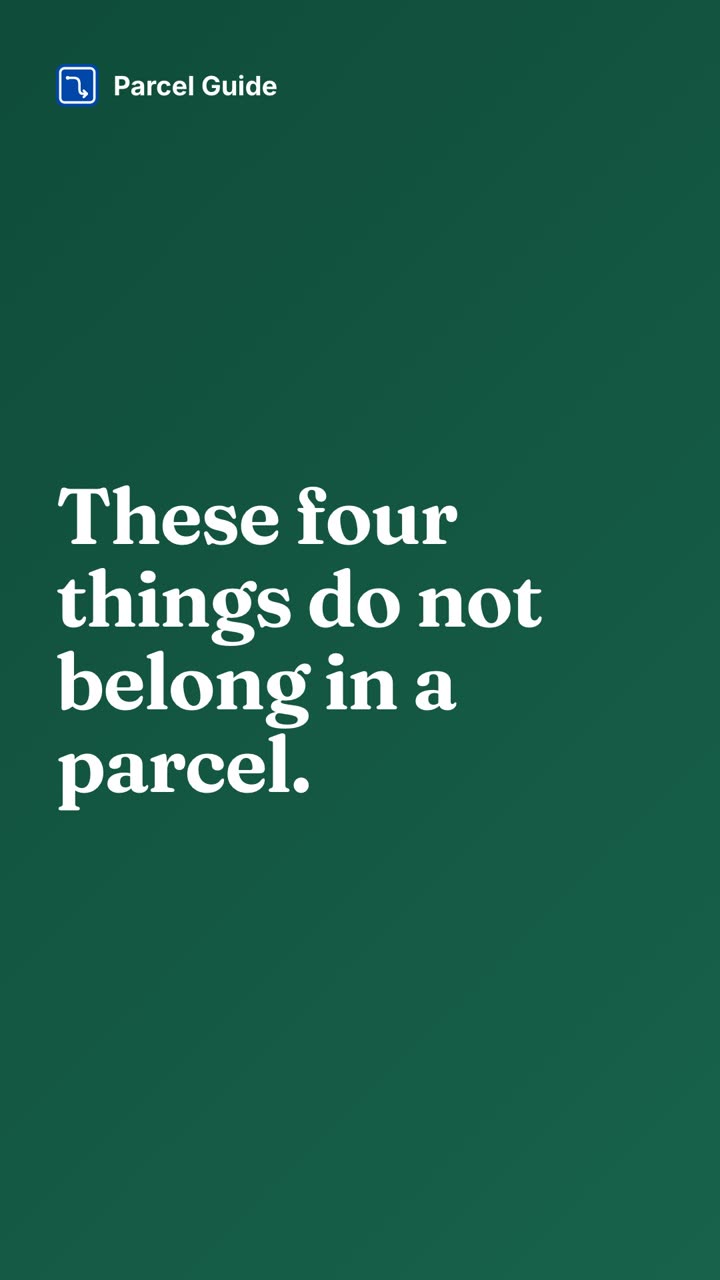 What cannot go in a parcel: 4 things couriers refuse